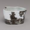 "Into the Woods" bowlt, slip cast porcelain with sgraffito decoration.